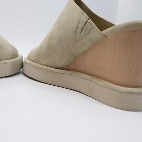 Free People Collection Leather Suede Running in Wedges Cafe/ Beige Women's SZ 9 - Picture 7 of 15